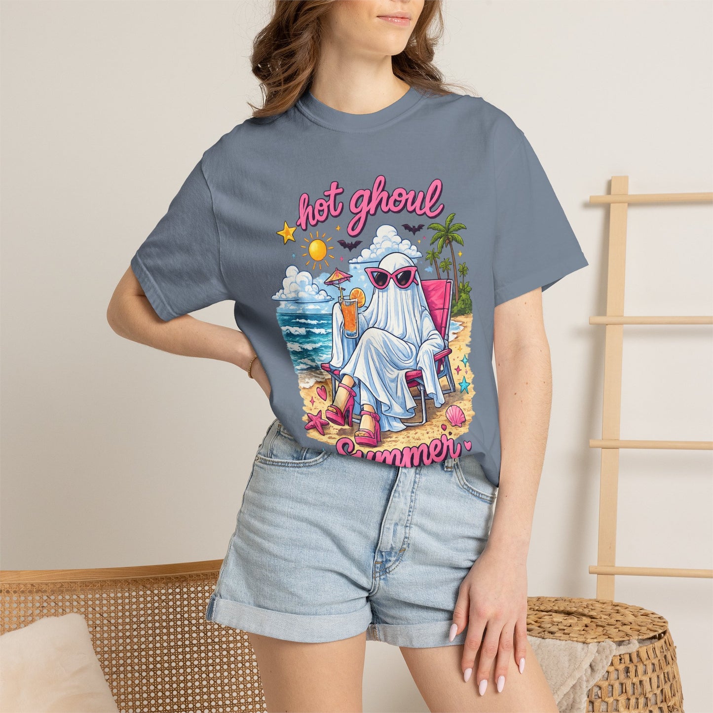 Hot Ghoul Summer Tee | Unisex Ghost Graphic T-Shirt
