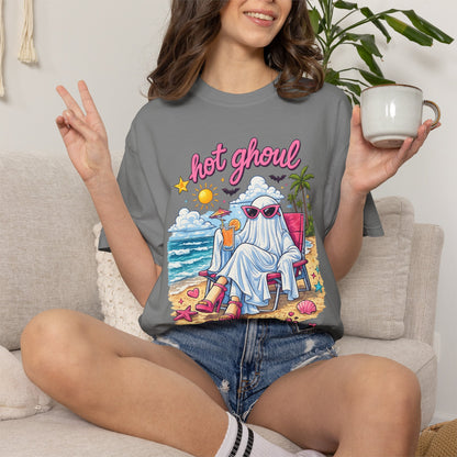 Hot Ghoul Summer Tee | Unisex Ghost Graphic T-Shirt
